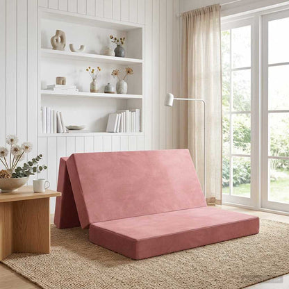 Divano Letto Pieghevole 120 x 67 x 45 cm Rosa