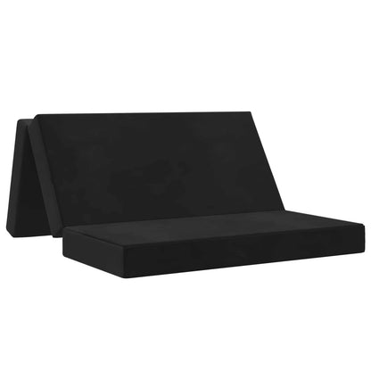 Divano Letto Pieghevole 120 x 67 x 45 cm Nero | homemem39