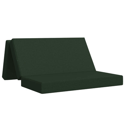Divano Letto Pieghevole 140 x 67 x 45 cm Verde Scuro