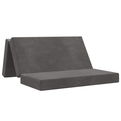 Divano Letto Pieghevole 140 x 67 x 45 cm Grigio Scuro | homemem39