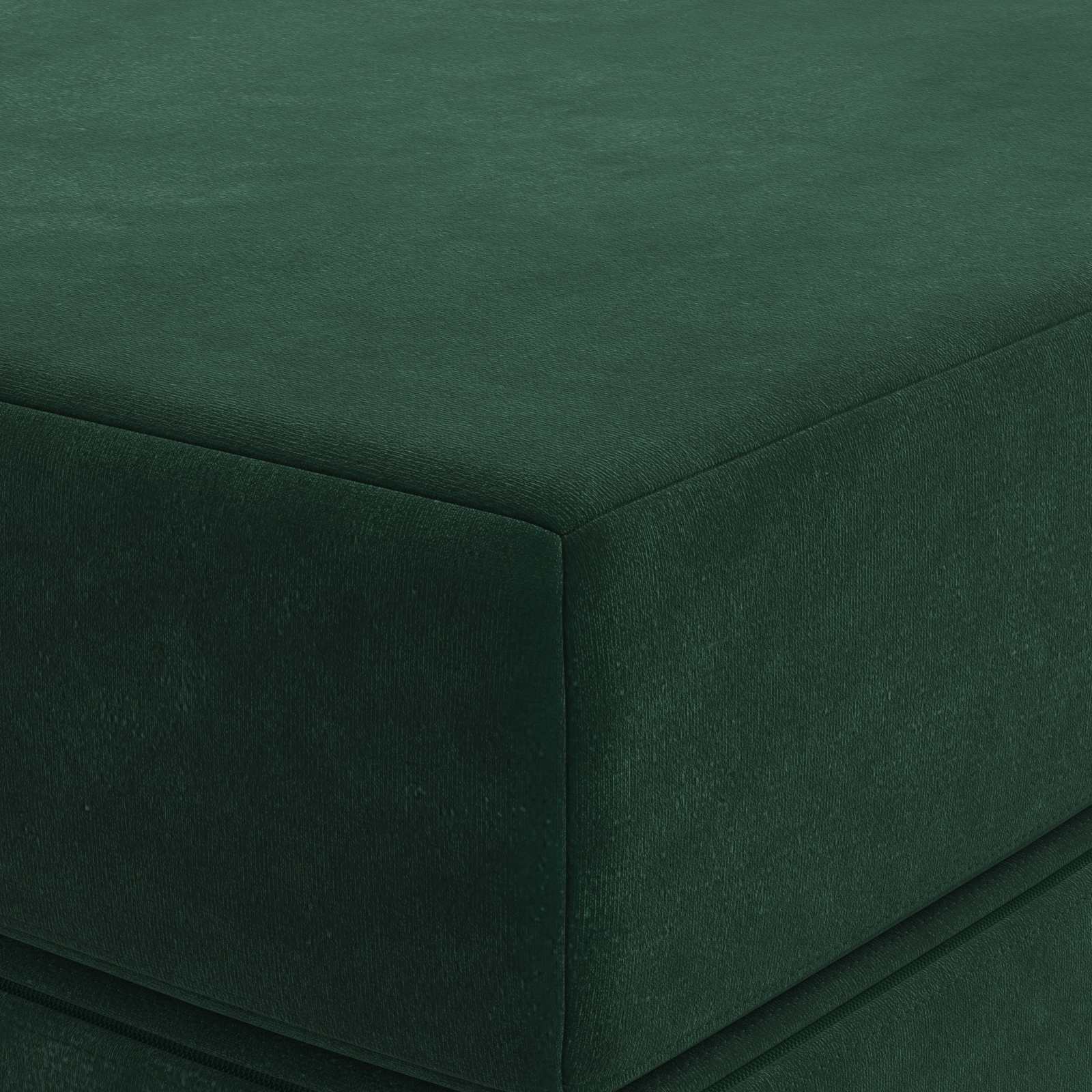 Divano Letto Pieghevole 140 x 67 x 45 cm Verde Scuro | homemem39