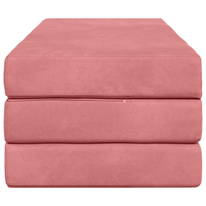 Divano Letto Pieghevole 140 x 67 x 45 cm Rosa