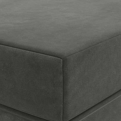 Divano Letto Pieghevole 160 x 67 x 45 cm Grigio Scuro | homemem39