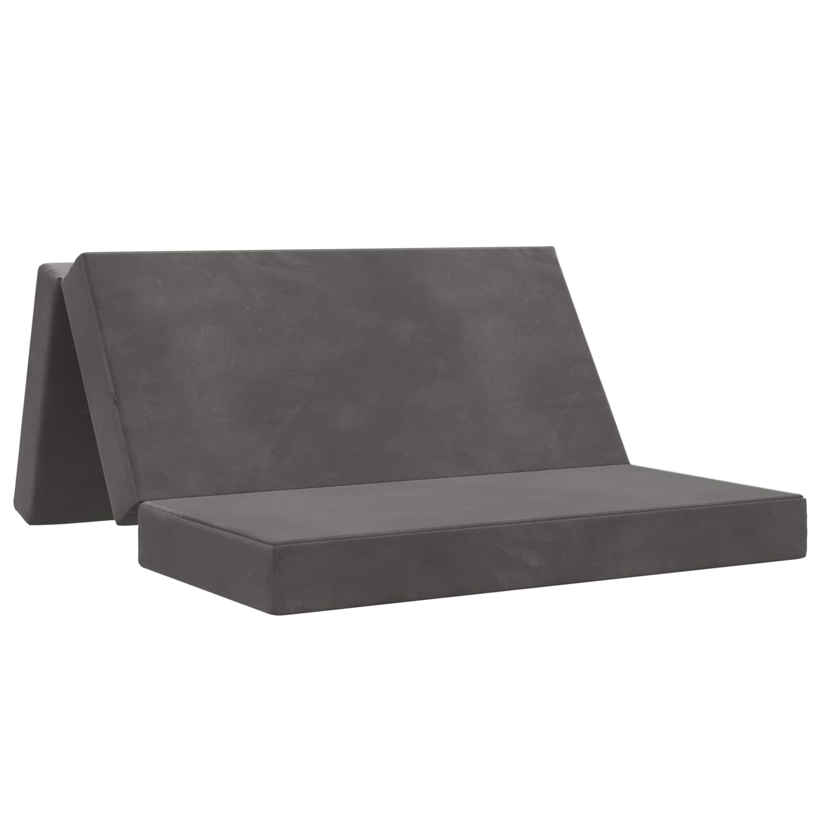 Divano Letto Pieghevole 160 x 67 x 45 cm Grigio Scuro | homemem39