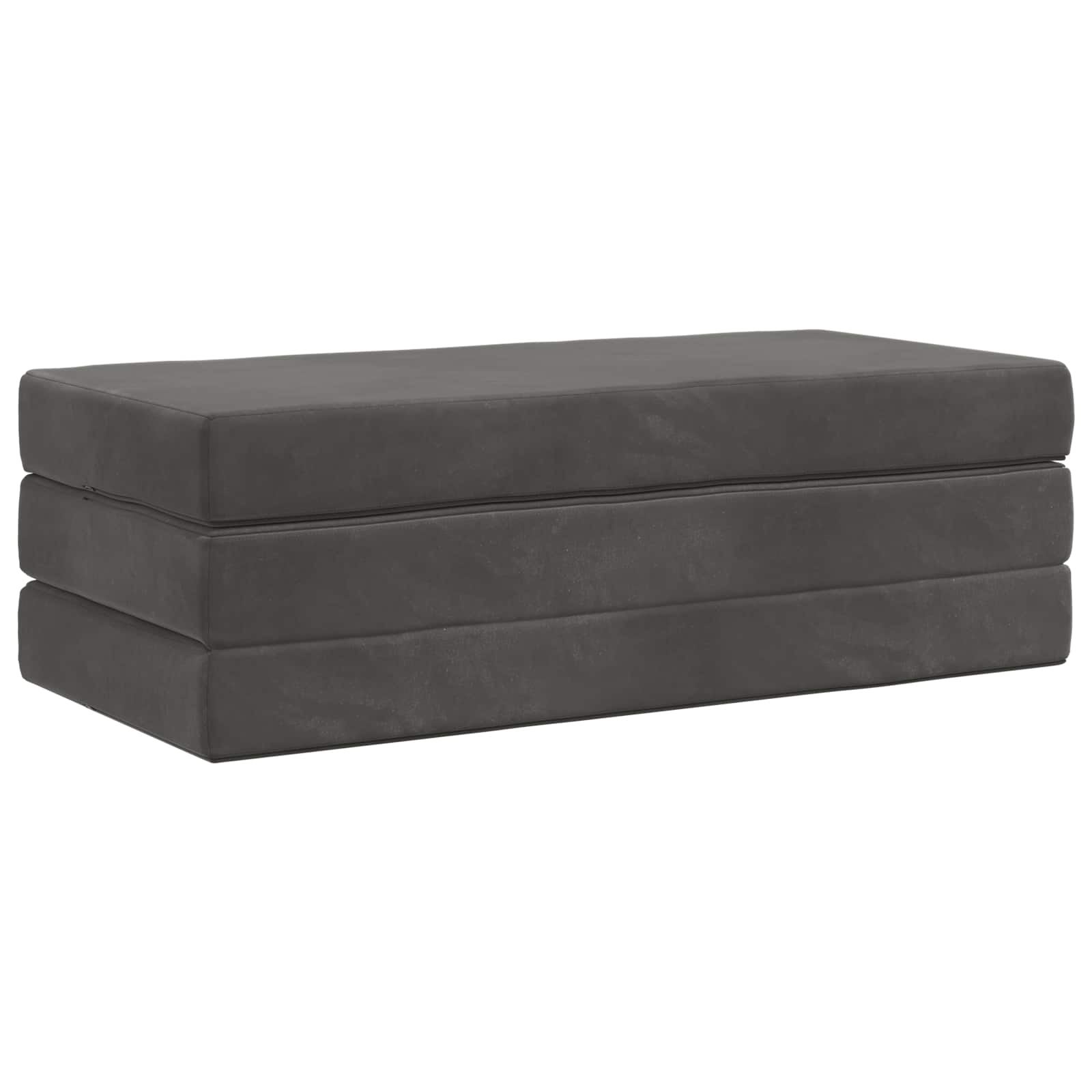 Divano Letto Pieghevole 160 x 67 x 45 cm Grigio Scuro | homemem39