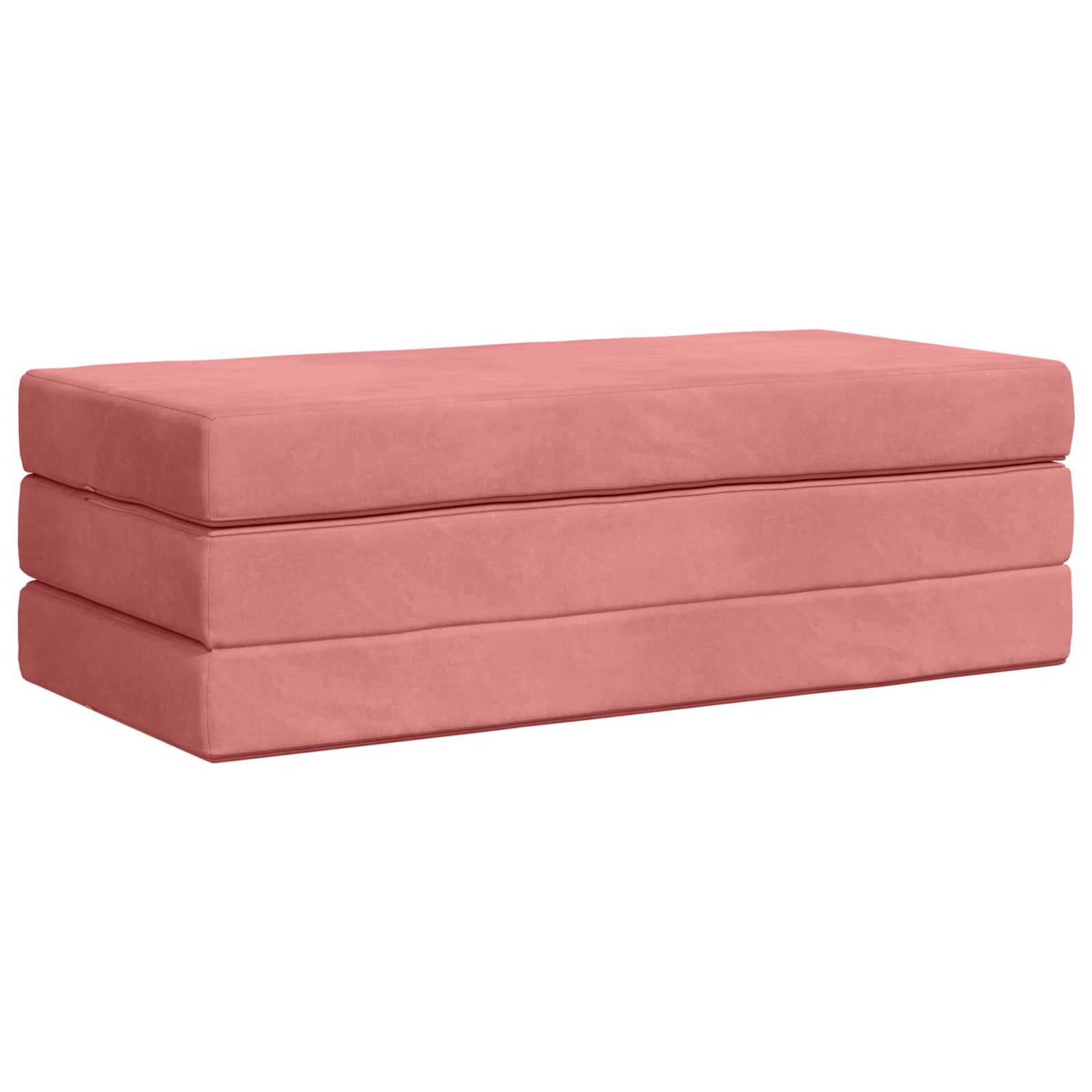 Divano Letto Pieghevole 160 x 67 x 45 cm Rosa | homemem39