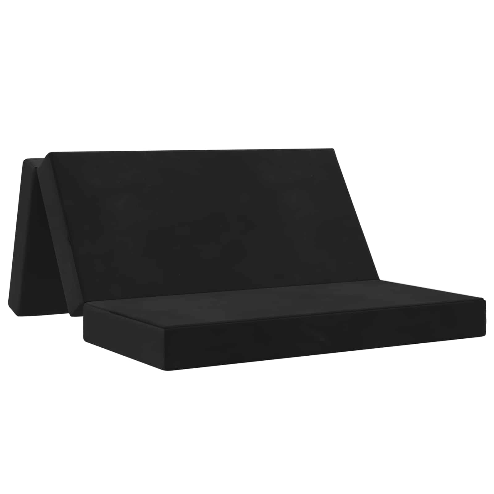 Divano Letto Pieghevole 160 x 67 x 45 cm Nero | homemem39