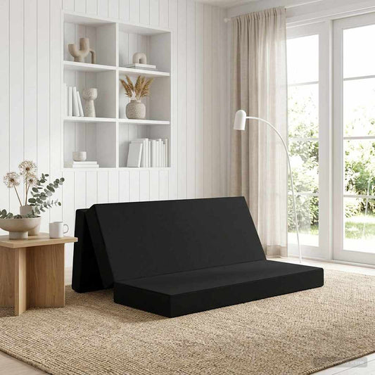 Divano Letto Pieghevole 200 x 67 x 45 cm Nero | homemem39