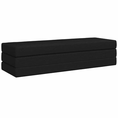 Divano Letto Pieghevole 180 x 67 x 45 cm Nero | homemem39