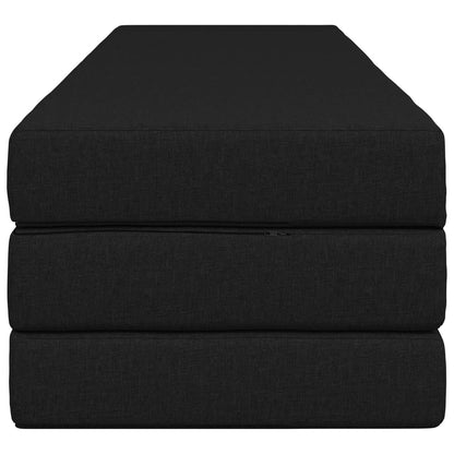 Divano Letto Pieghevole 180 x 67 x 45 cm Nero | homemem39