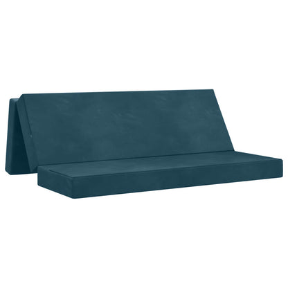 Divano Letto Pieghevole 180 x 67 x 45 cm Blu | homemem39