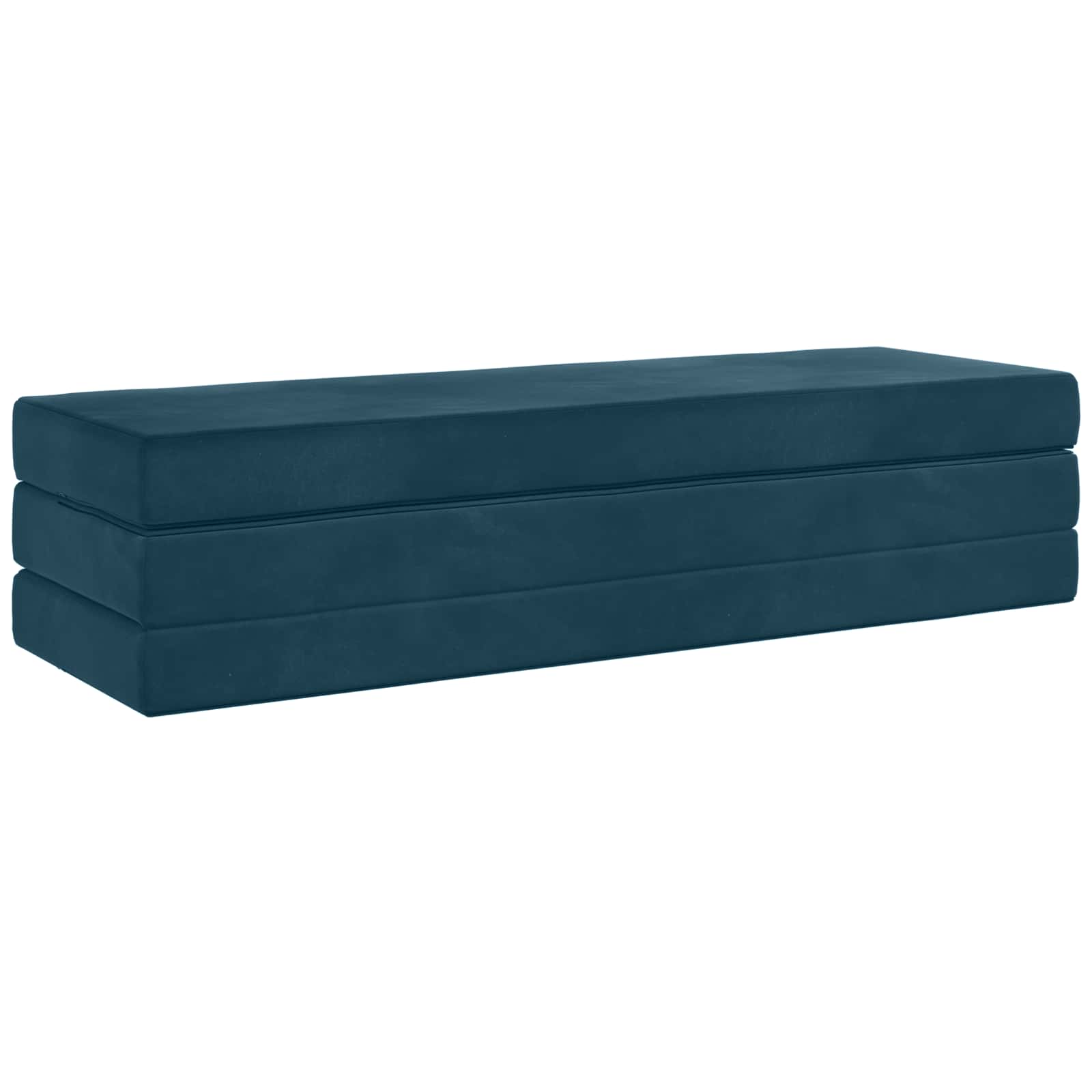 Divano Letto Pieghevole 180 x 67 x 45 cm Blu | homemem39
