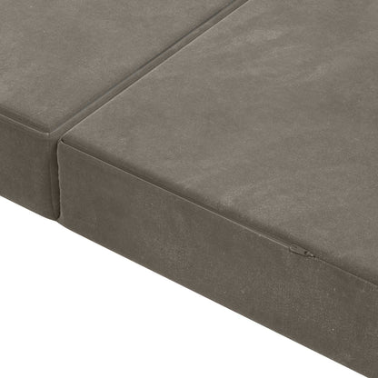 Divano Letto Pieghevole 180 x 67 x 45 cm Grigio Chiaro | homemem39