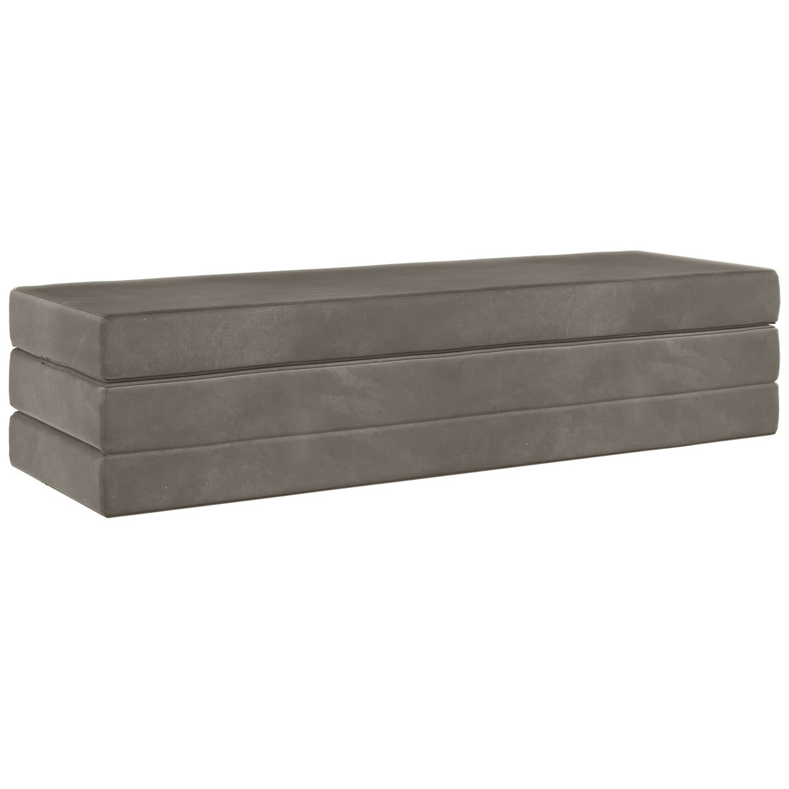 Divano Letto Pieghevole 180 x 67 x 45 cm Grigio Chiaro | homemem39