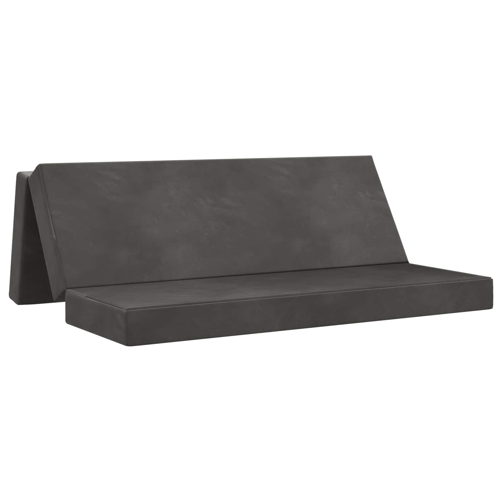 Divano Letto Pieghevole 180 x 67 x 45 cm Grigio Scuro | homemem39