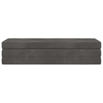 Divano Letto Pieghevole 180 x 67 x 45 cm Grigio Scuro | homemem39