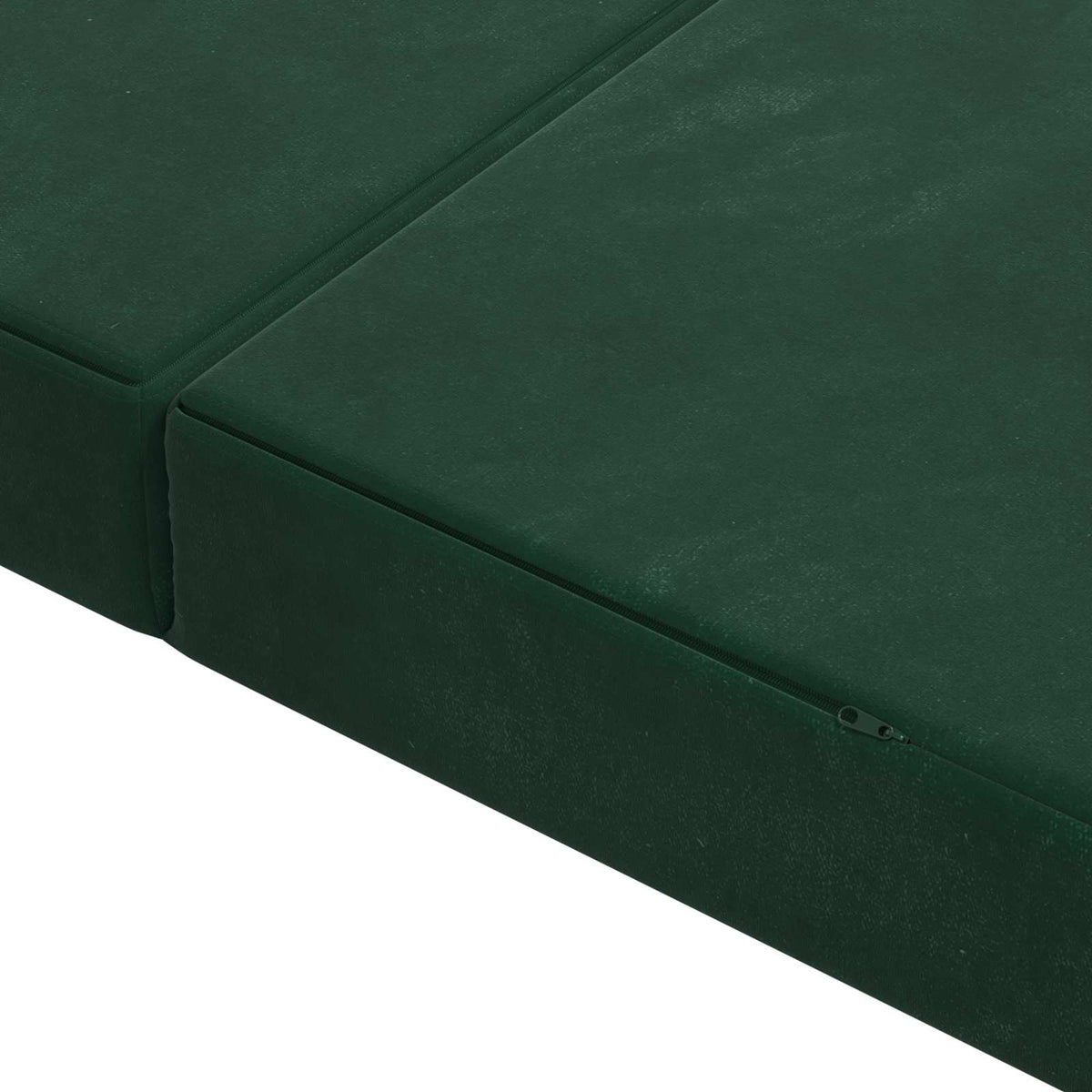 Divano Letto Pieghevole 180 x 67 x 45 cm Verde Scuro