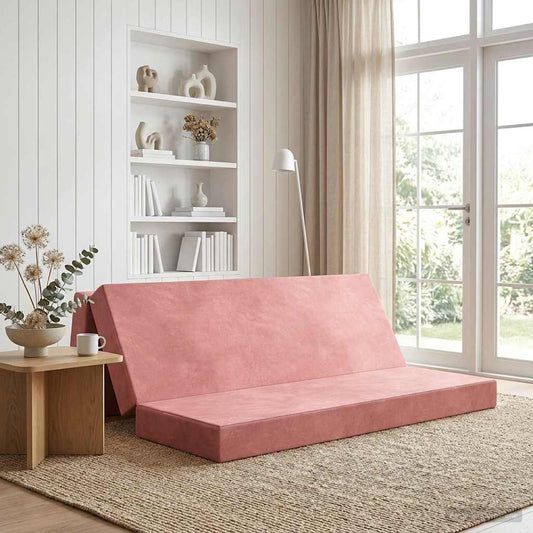 Divano Letto Pieghevole 180 x 67 x 45 cm Rosa