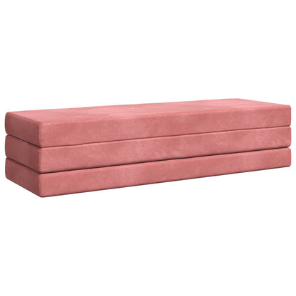 Divano Letto Pieghevole 180 x 67 x 45 cm Rosa | homemem39