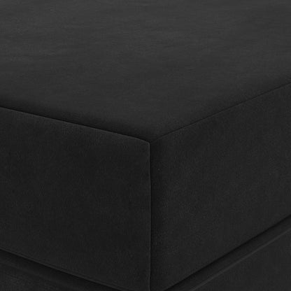 Divano Letto Pieghevole 180 x 67 x 45 cm Nero