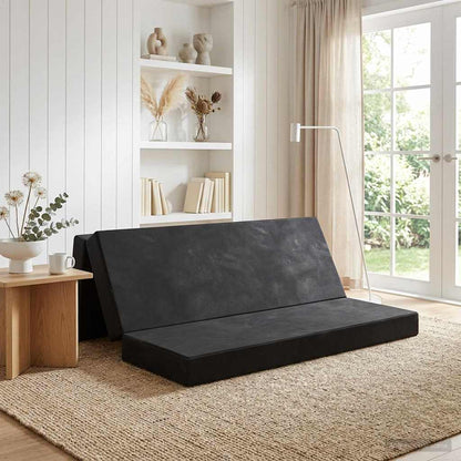 Divano Letto Pieghevole 180 x 67 x 45 cm Nero