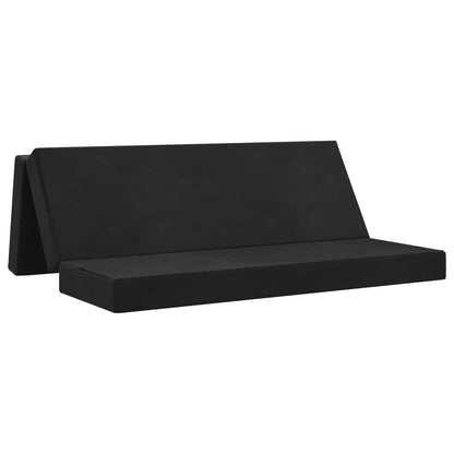 Divano Letto Pieghevole 180 x 67 x 45 cm Nero