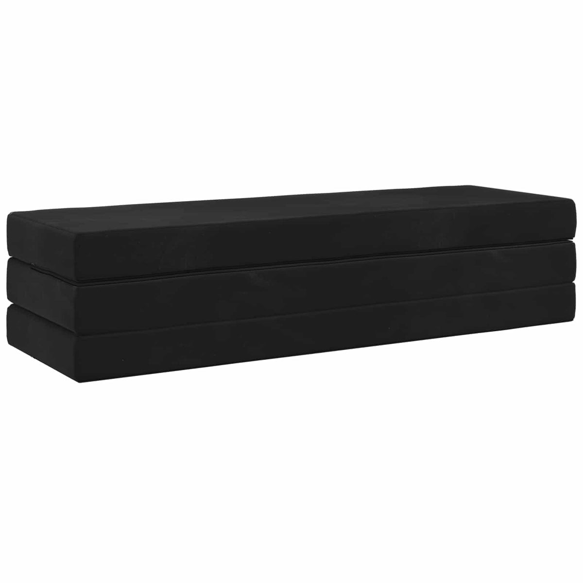 Divano Letto Pieghevole 180 x 67 x 45 cm Nero