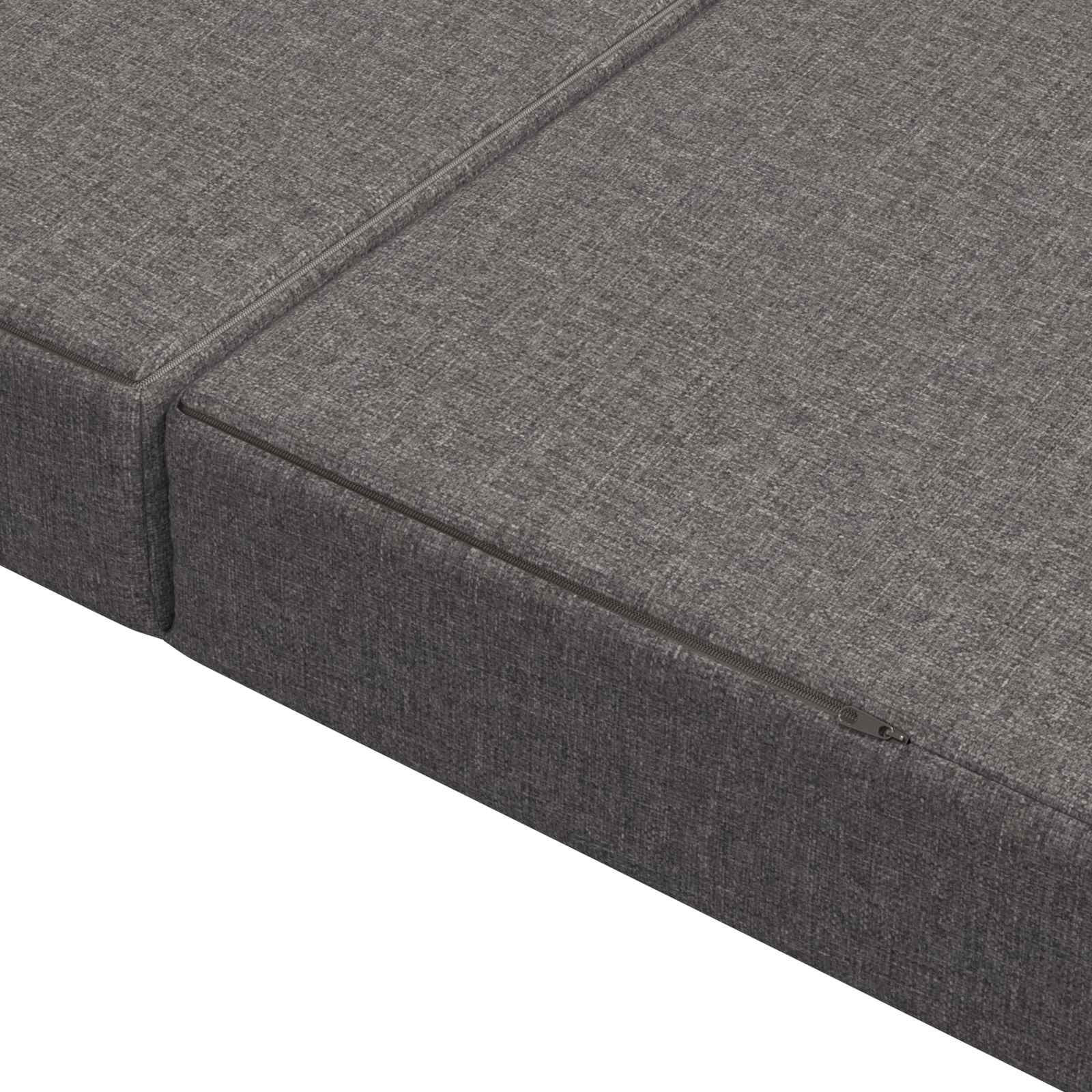 Divano Letto Pieghevole 200 x 67 x 45 cm Grigio Chiaro | homemem39