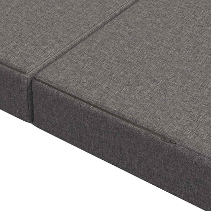 Divano Letto Pieghevole 200 x 67 x 45cm Grigio Chiaro