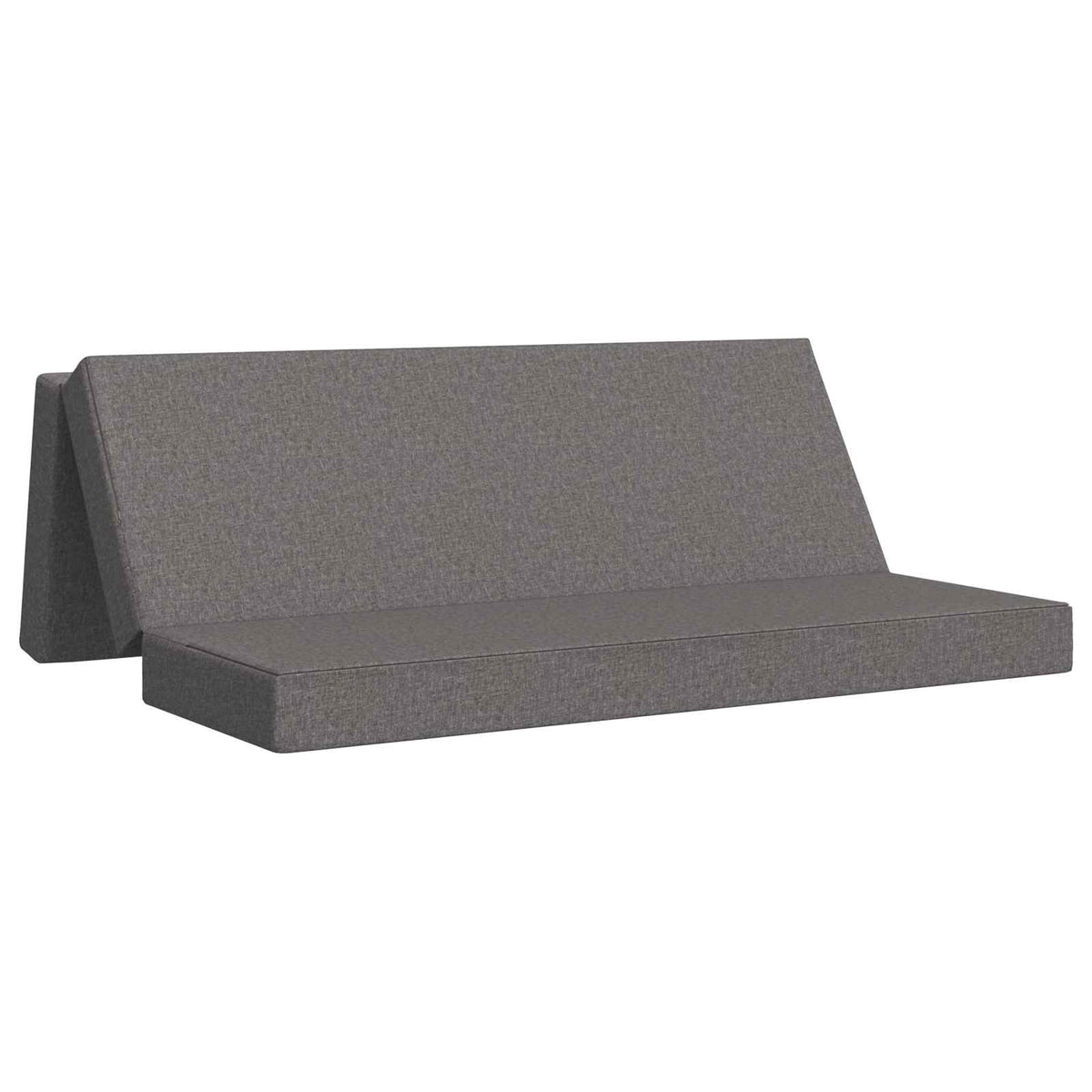Divano Letto Pieghevole 200 x 67 x 45cm Grigio Chiaro