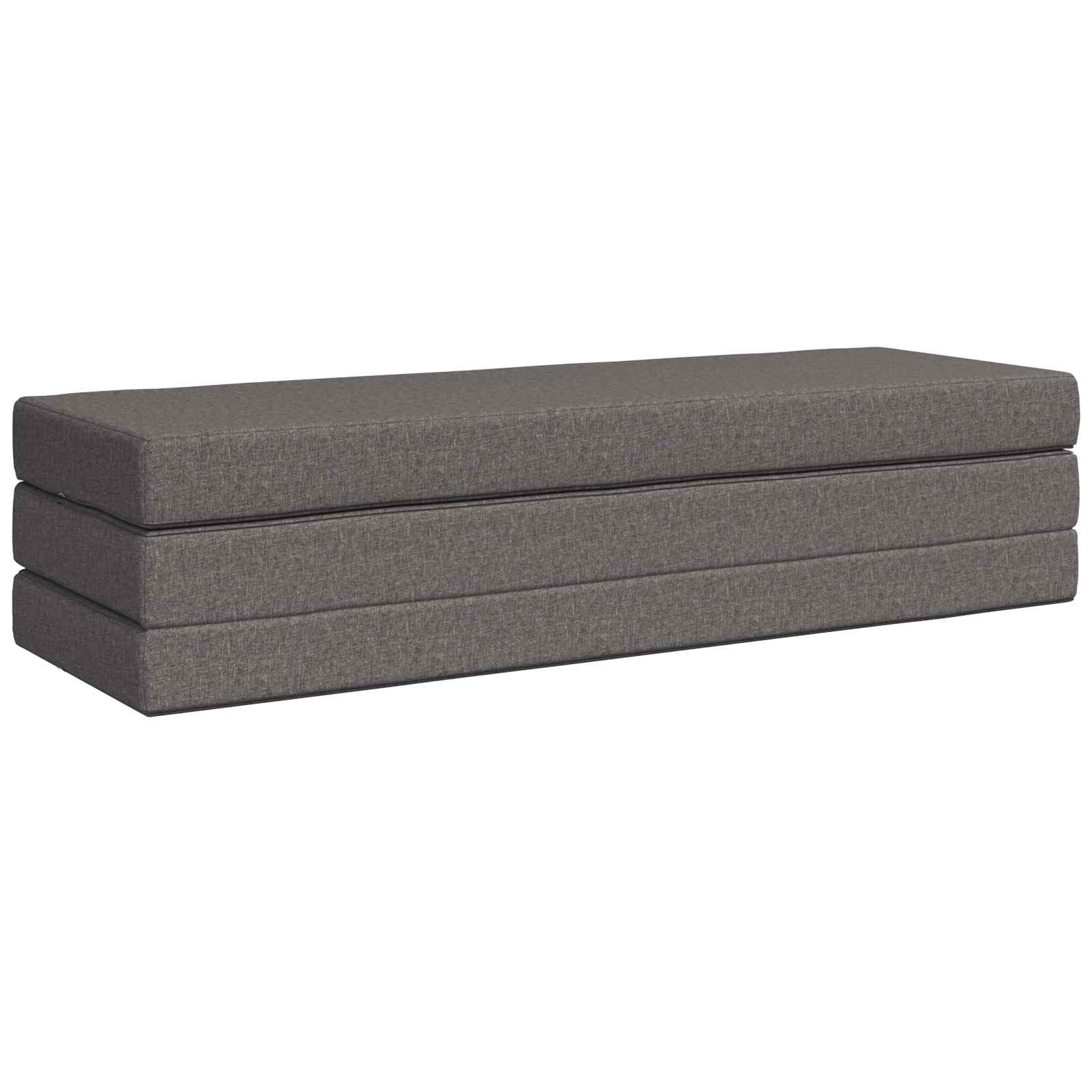 Divano Letto Pieghevole 200 x 67 x 45 cm Grigio Chiaro | homemem39