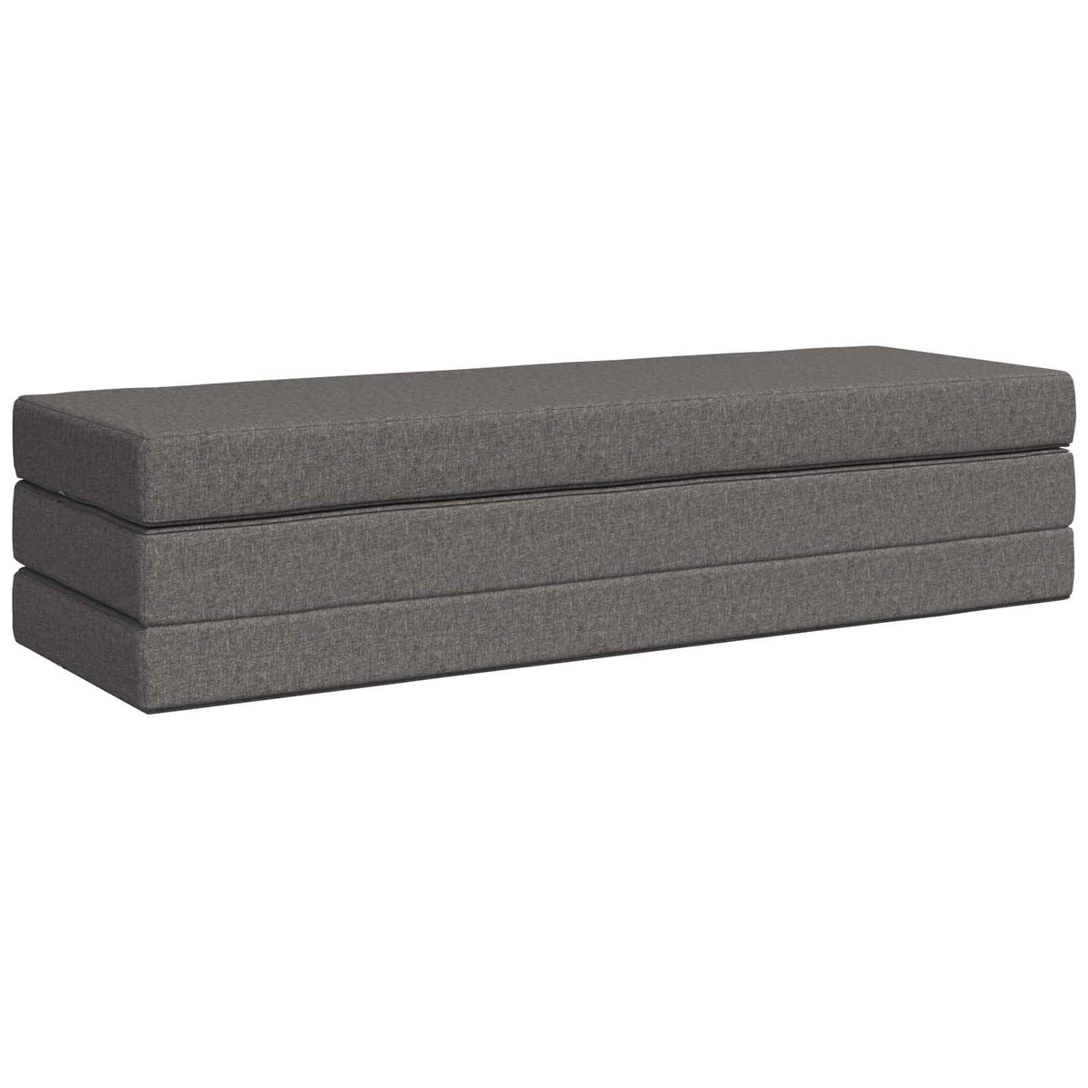 Divano Letto Pieghevole 200 x 67 x 45cm Grigio Chiaro