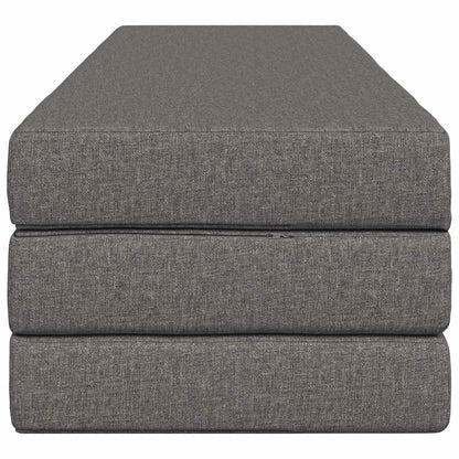 Divano Letto Pieghevole 200 x 67 x 45cm Grigio Chiaro