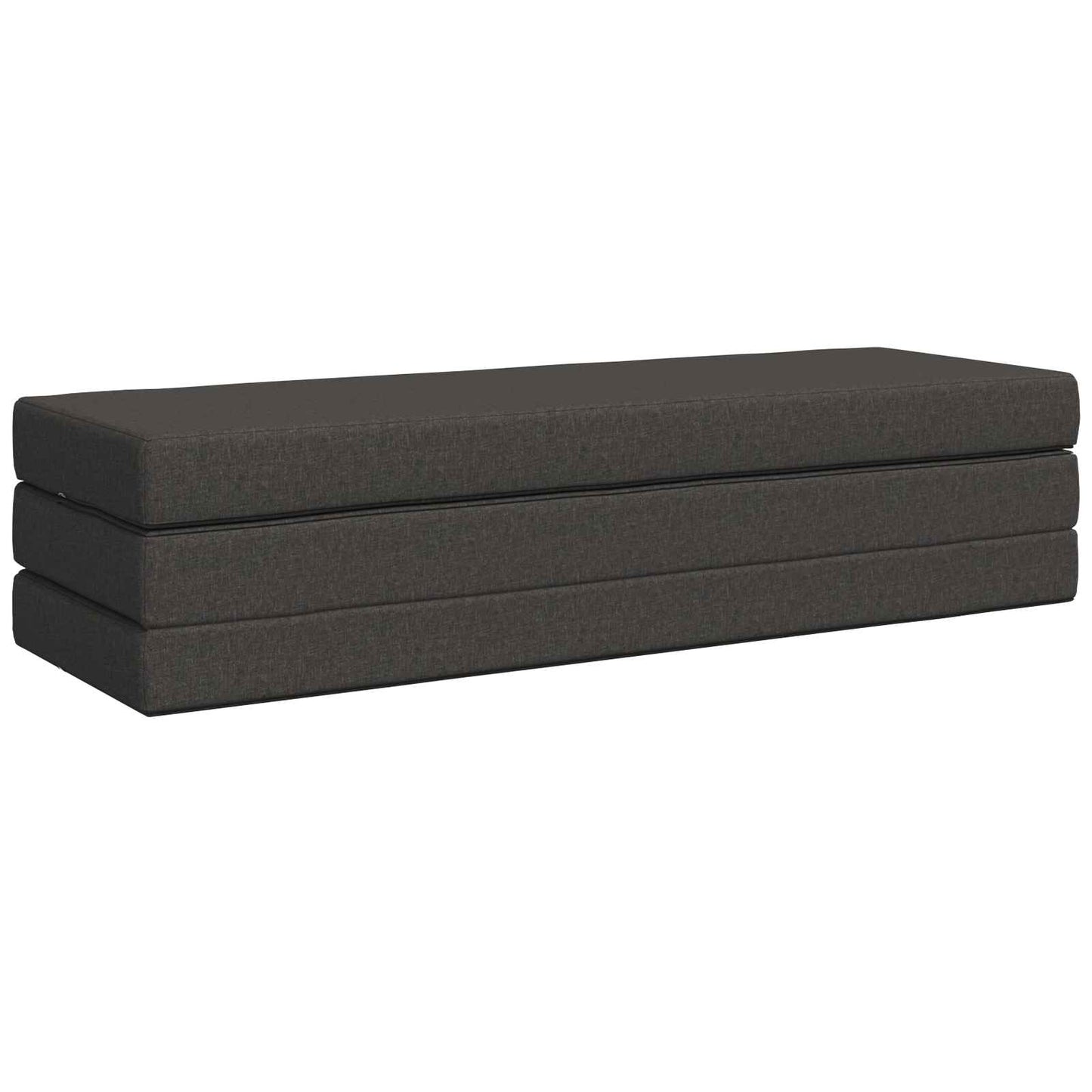 Divano Letto Pieghevole 200 x 67 x 45 cm Grigio Scuro | homemem39