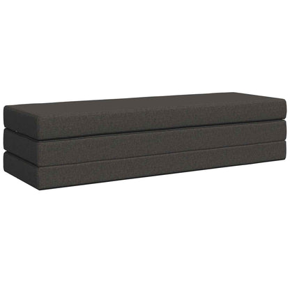 Divano Letto Pieghevole 200 x 67 x 45 cm Grigio Scuro | homemem39