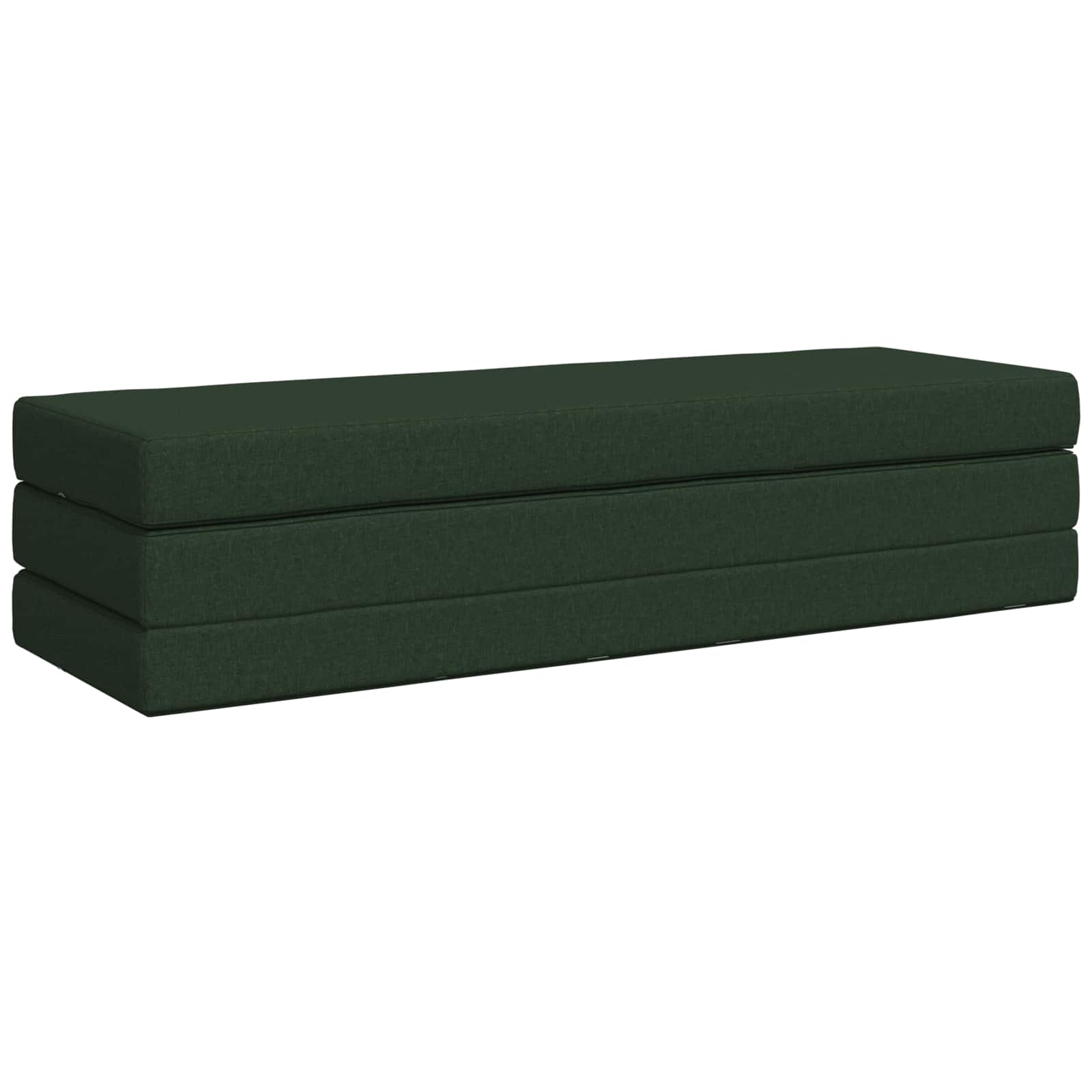 Divano Letto Pieghevole 200 x 67 x 45 cm Verde Scuro | homemem39