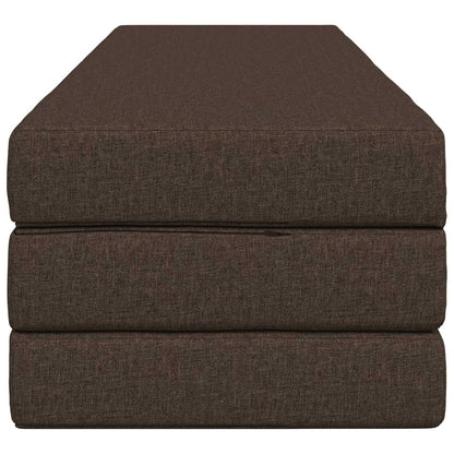 Divano Letto Pieghevole 200 x 67 x 45 cm Tortora | homemem39