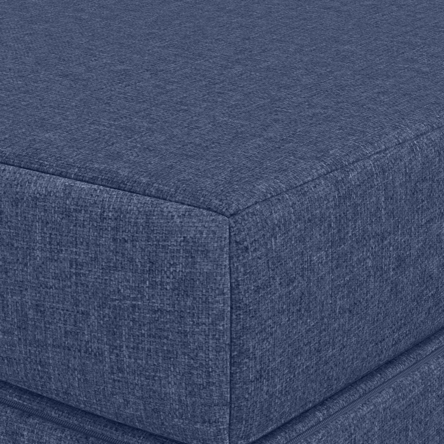 Divano Letto Pieghevole 200 x 67 x 45 cm Blu | homemem39