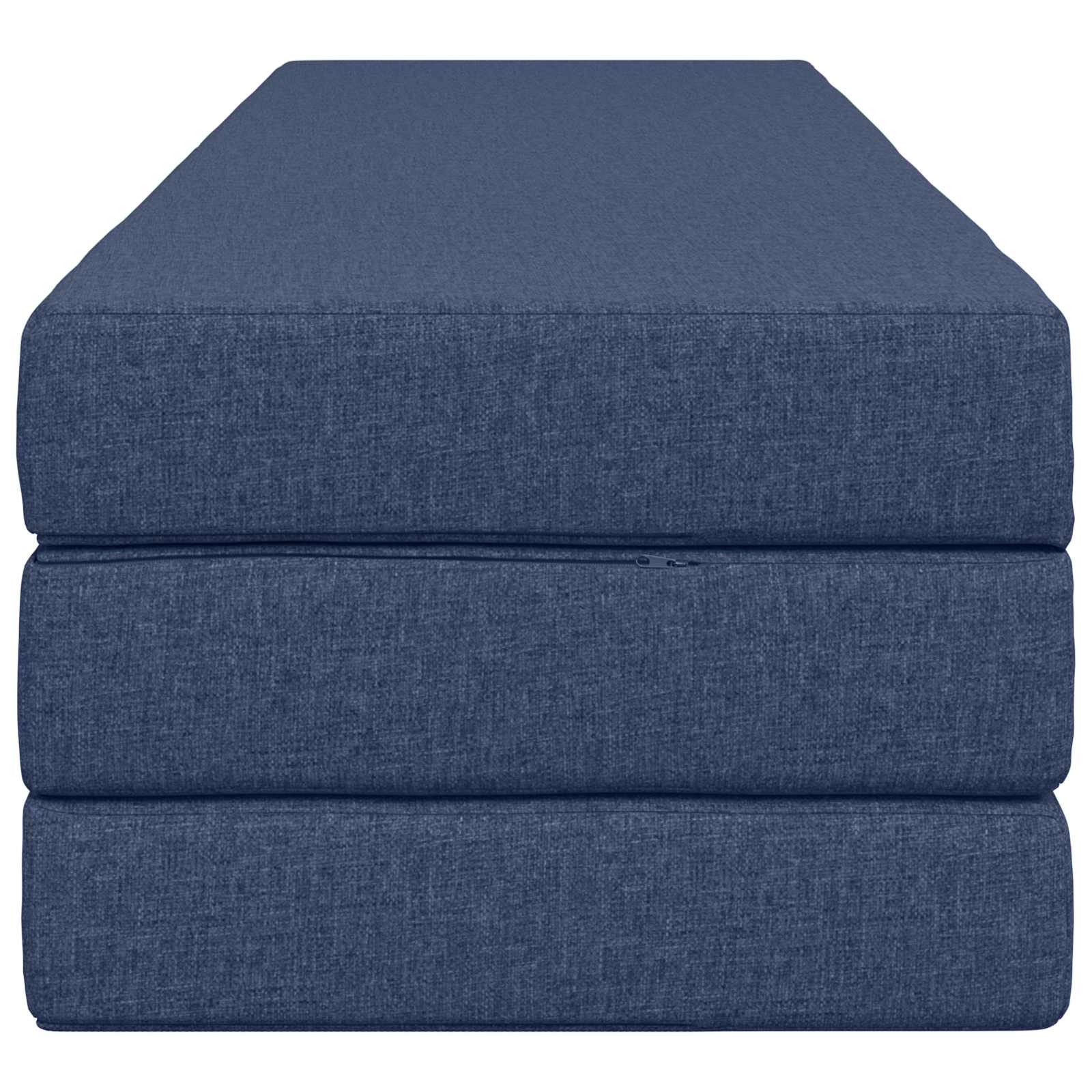 Divano Letto Pieghevole 200 x 67 x 45 cm Blu | homemem39