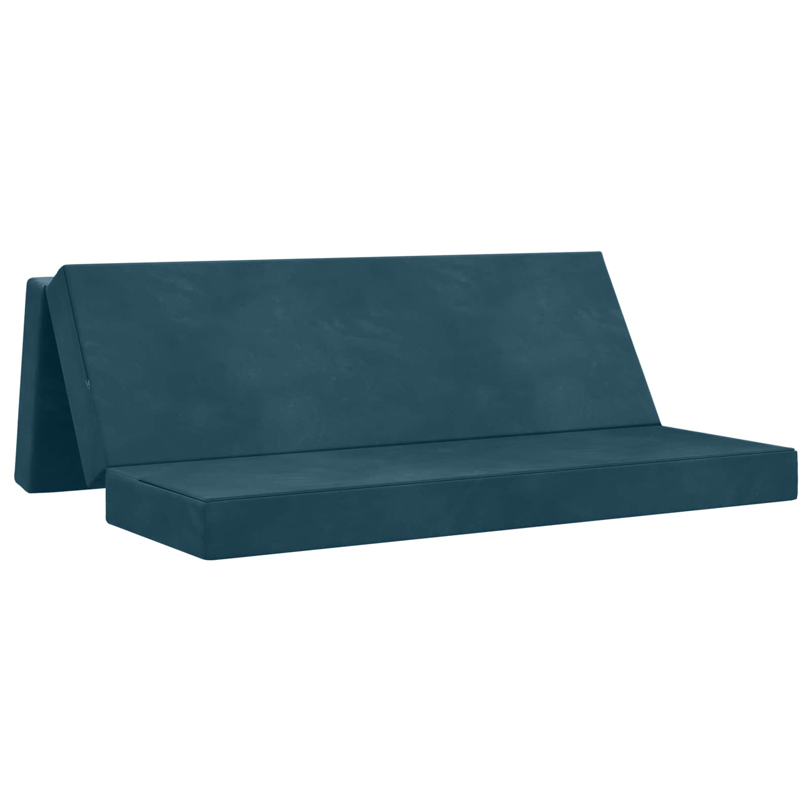 Divano Letto Pieghevole 200 x 67 x 45 cm Blu | homemem39