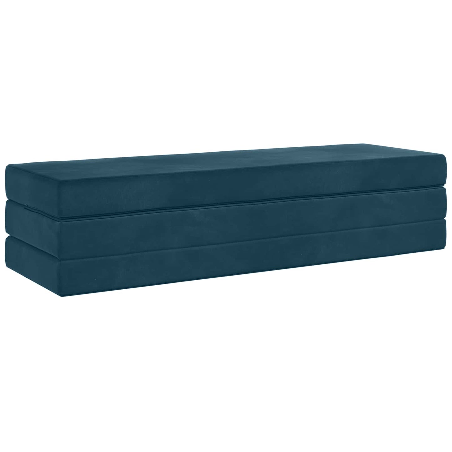 Divano Letto Pieghevole 200 x 67 x 45 cm Blu | homemem39