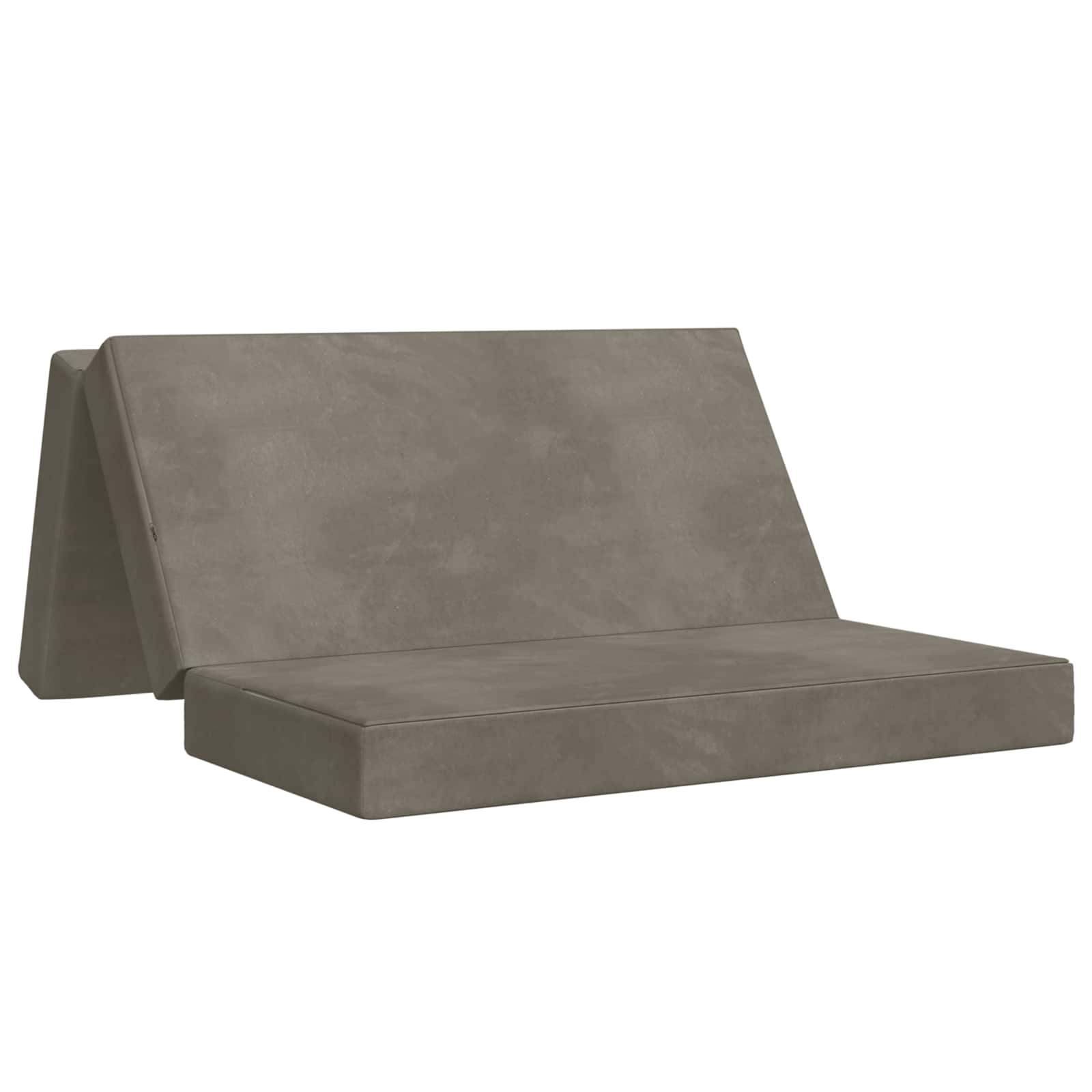 Divano Letto Pieghevole 200 x 67 x 45 cm Grigio Chiaro | homemem39