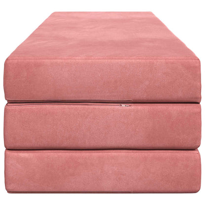 Divano Letto Pieghevole 200 x 67 x 45 cm Rosa | homemem39