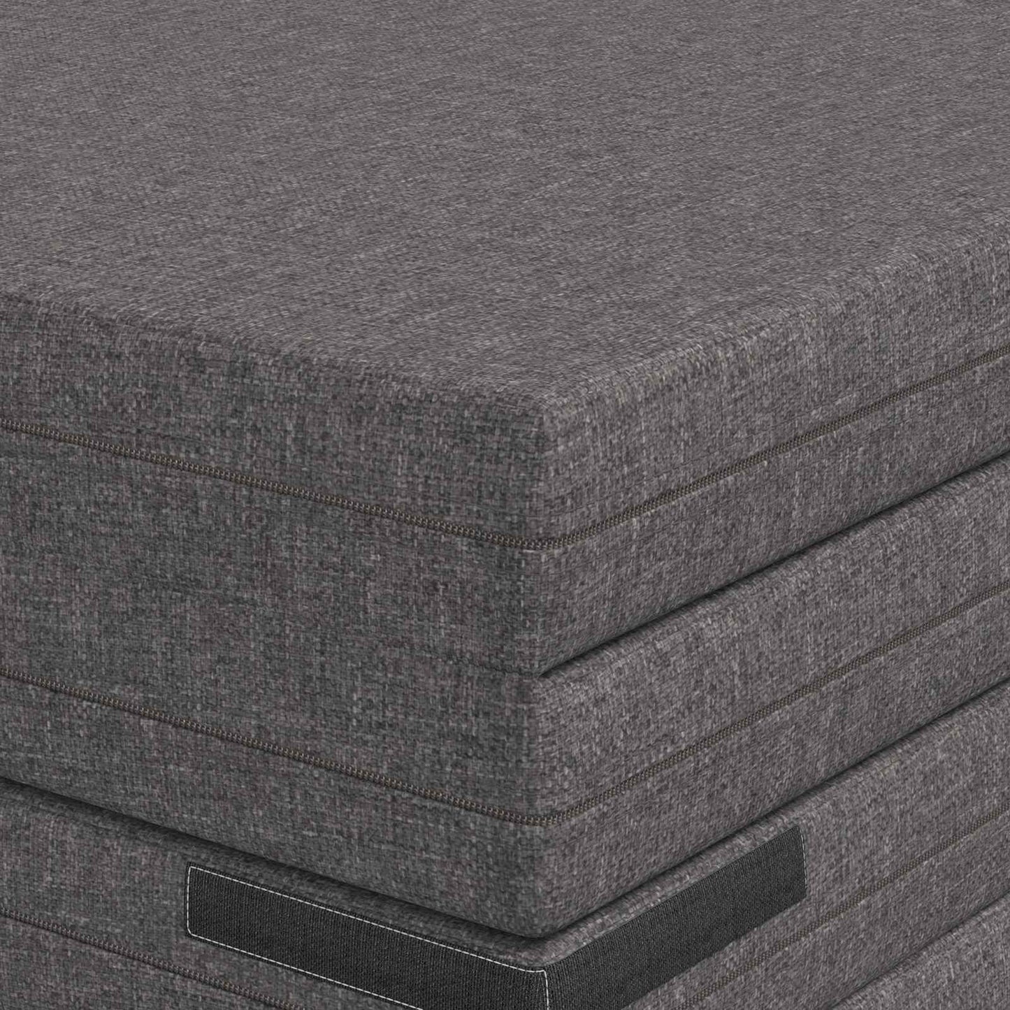 Divano Letto Pieghevole 140 x 67 x 45 cm Grigio Chiaro | homemem39