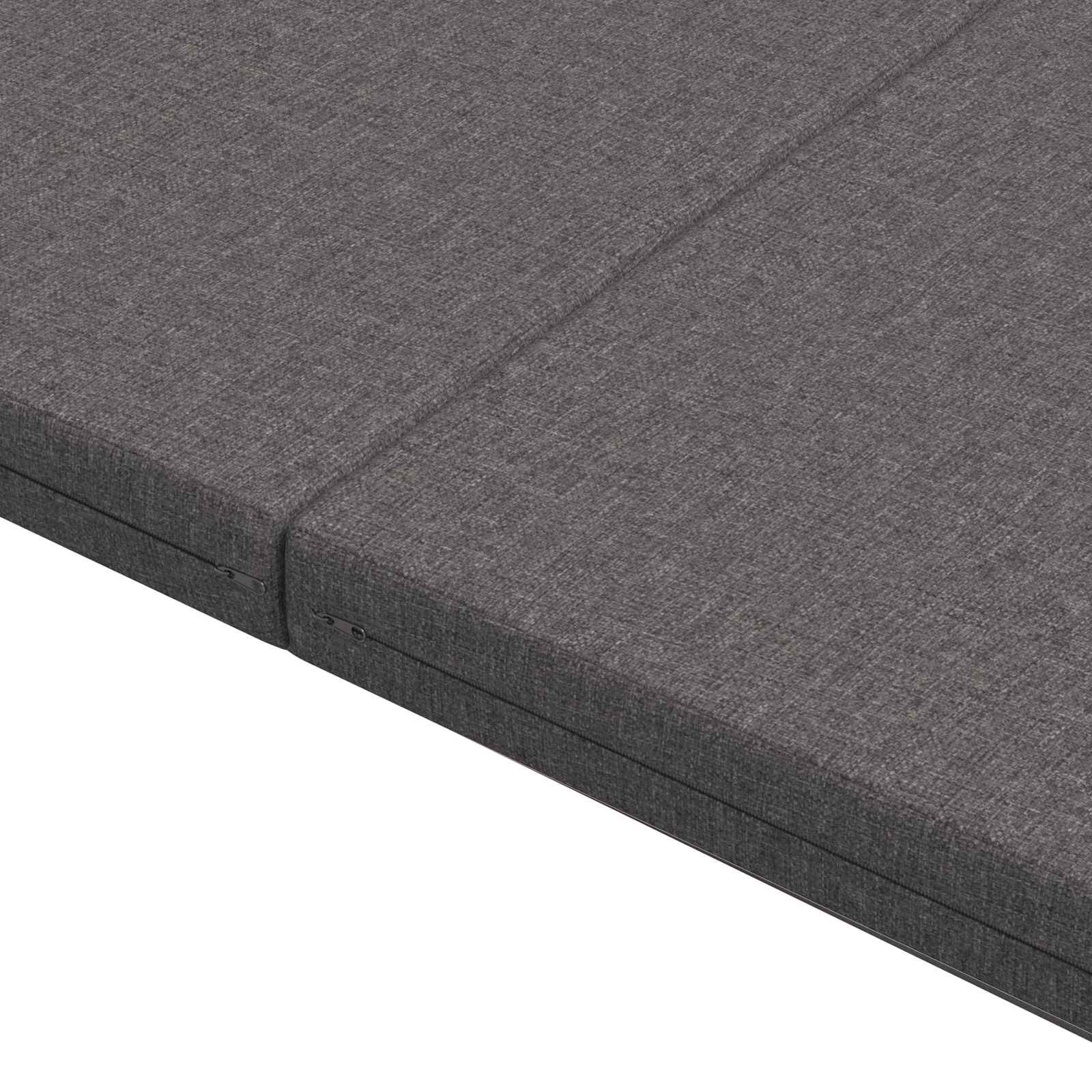 Divano Letto Pieghevole 140 x 67 x 45 cm Grigio Chiaro | homemem39