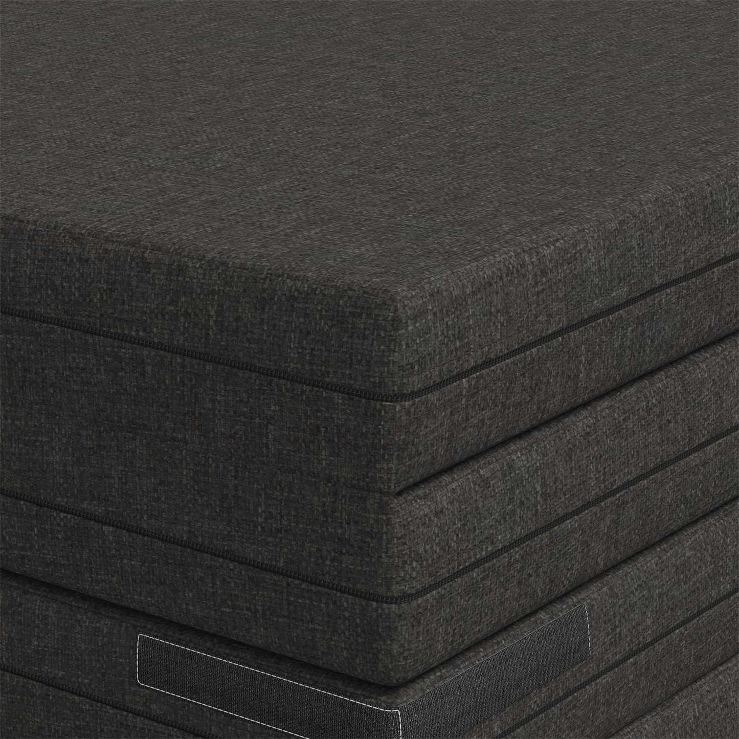 Divano Letto Pieghevole 140 x 67 x 45 cm Grigio Scuro | homemem39