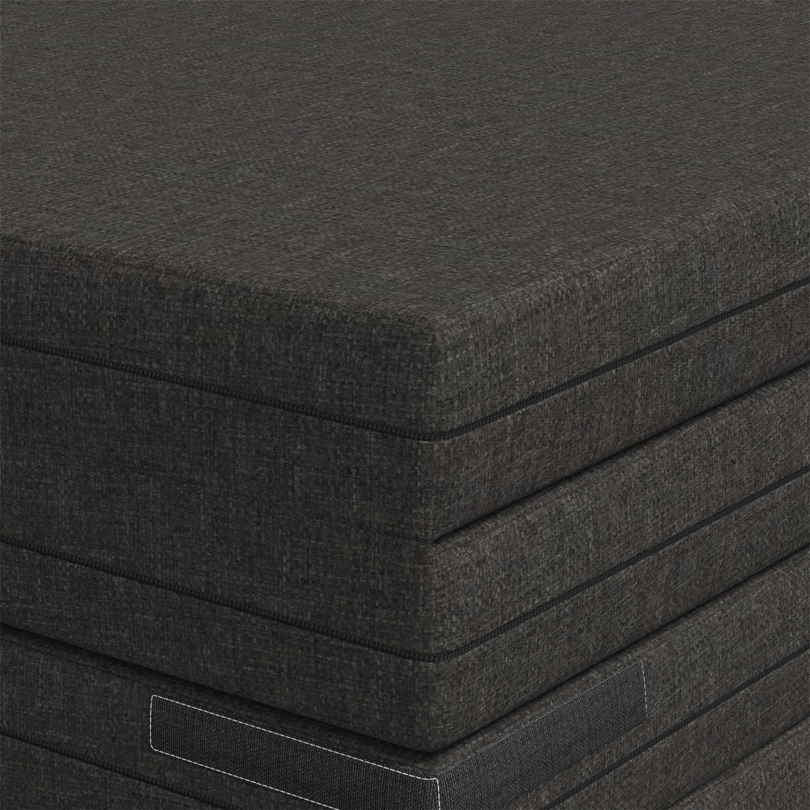 Divano Letto Pieghevole 140 x 67 x 45 cm Grigio Scuro | homemem39