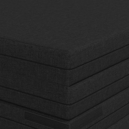 Divano Letto Pieghevole 140 x 67 x 45 cm Nero | homemem39