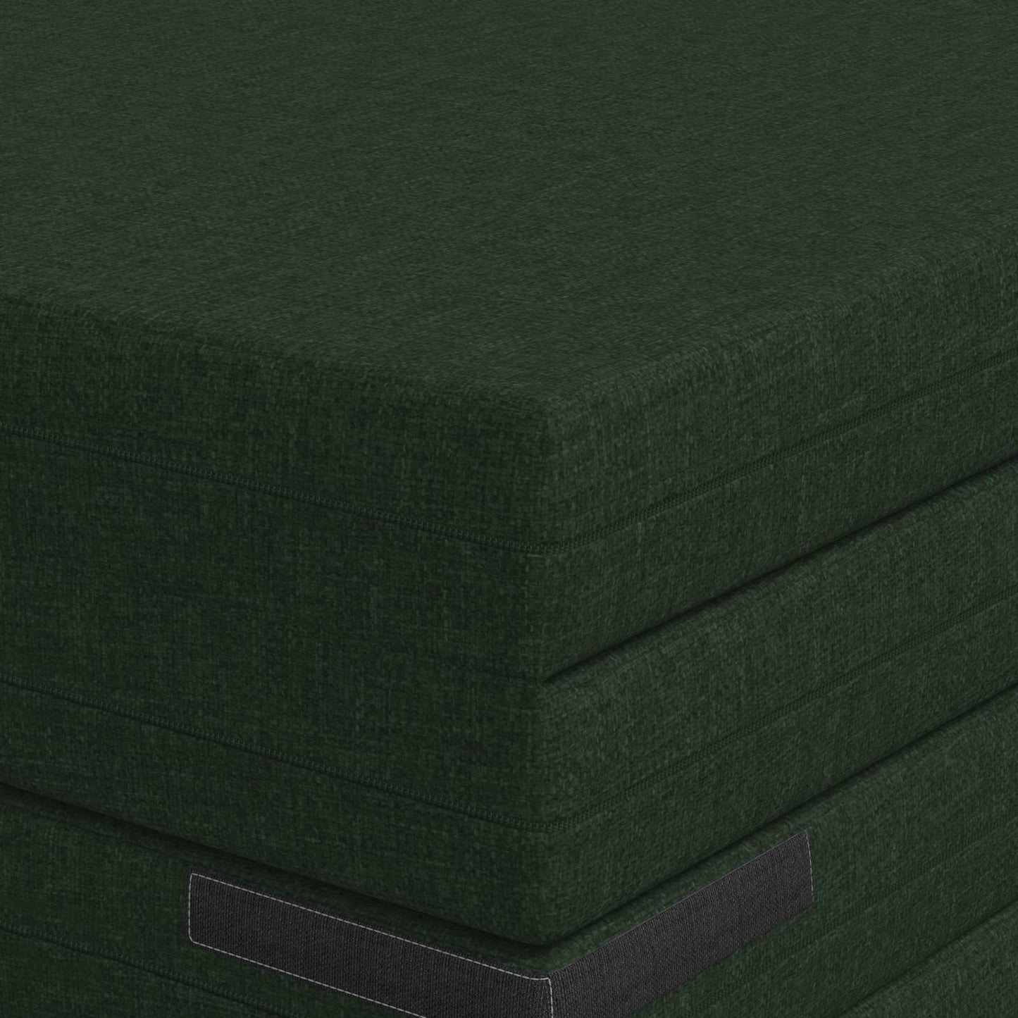Divano Letto Pieghevole 140 x 67 x 45 cm Verde Scuro | homemem39