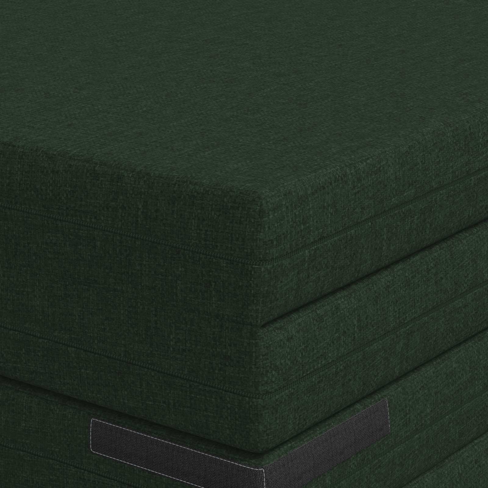 Divano Letto Pieghevole 140 x 67 x 45 cm Verde Scuro | homemem39